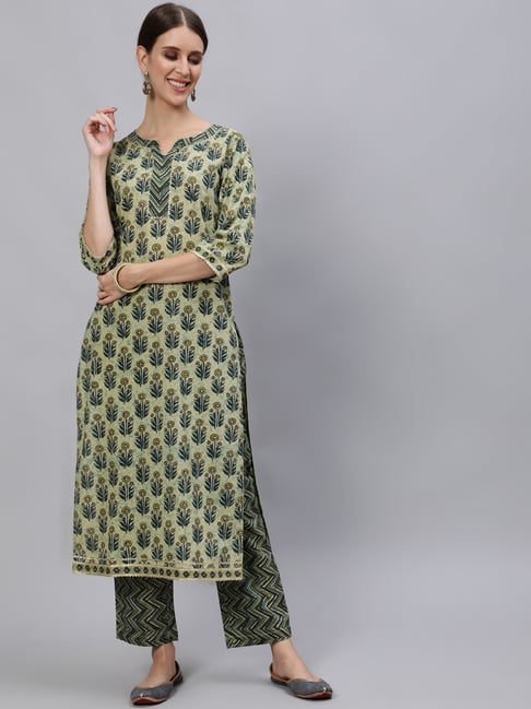 Jaipur Kurti Women's Regular Fit Cotton Pants (JKPAT0013_Olive_Small_Olive  Green_S) : Amazon.in: Fashion