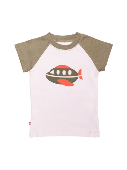 Buy Nino Bambino Kids White Printed T-Shirt for Boys Clothing