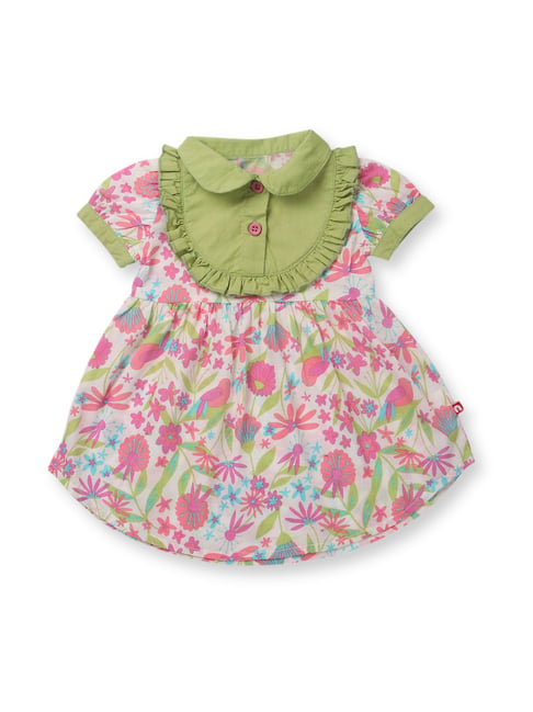 Nino Bambino Kids Multicolor Printed Dress-image-37