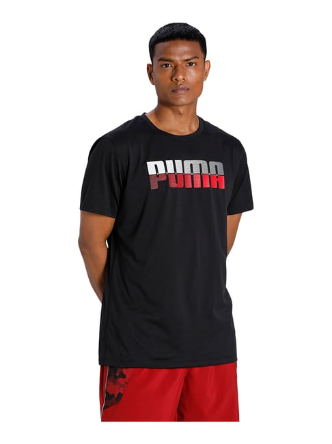 Buy Puma Black Round Neck T-Shirt for Men's Online Tata CLiQ