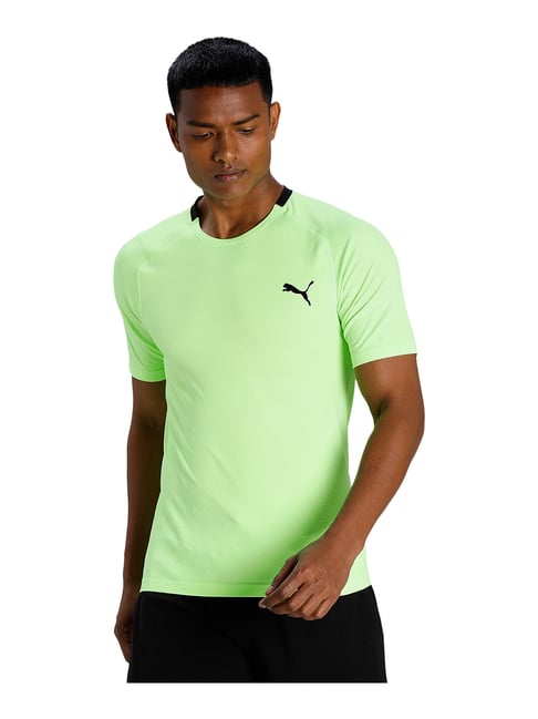 Puma evoKNIT Green Round Neck T-Shirt