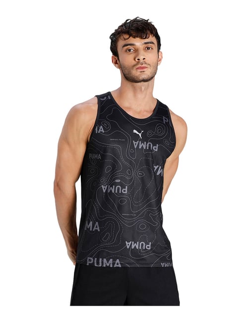 Puma Black Round Neck T-Shirt