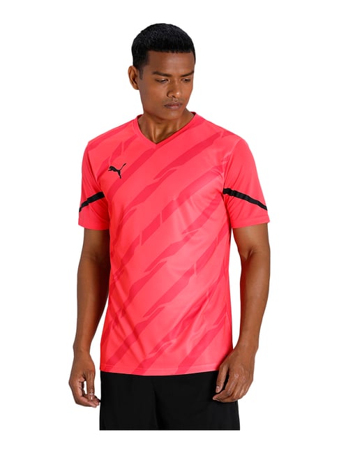 Puma Pink V Neck T-Shirt