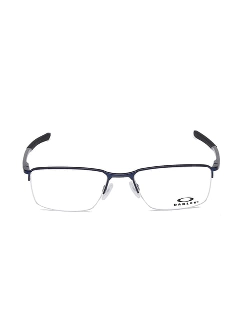 Buy Oakley FOK321832180354 Blue Half Rim Rectangular Frame For Men At Best  Price @ Tata CLiQ