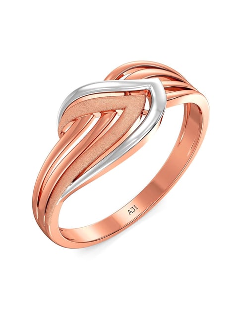 18K Rose Gold Men's Ring with Black Titanium Inlay and Eternity Set Bl |  Revolution Jewelry