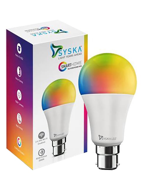 Syska SSK-SMW-12W-5C Wi-Fi Smart LED Bulb (White)