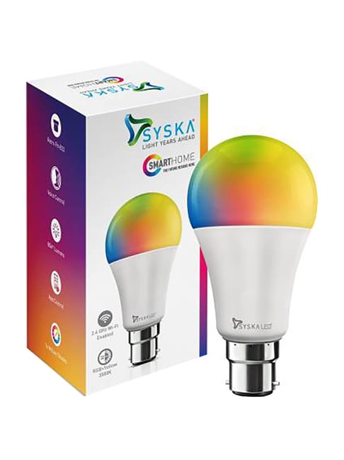 Syska SSK-SMW-9W-5C Wi-Fi Smart LED Bulb (White)