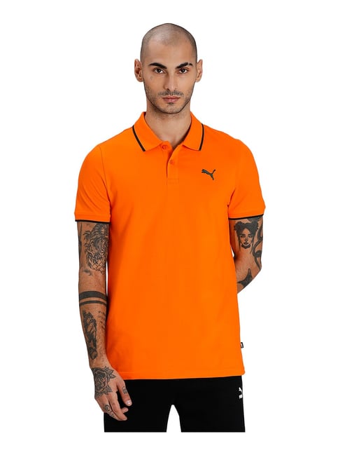 Puma orange polo best sale