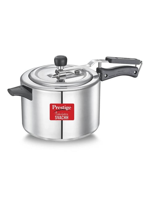 Prestige Nakshatra Svachh Silver Aluminium Inner Lid Pressure Cooker with  Unique Deep Lid