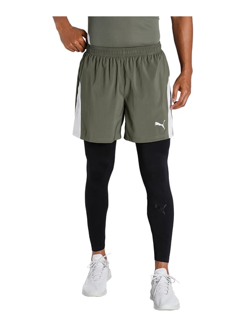 Puma Green Polyester Shorts