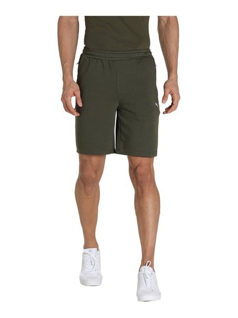 Puma Green Cotton Shorts