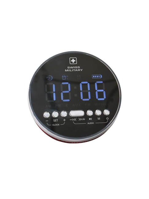 Swiss Military BL22 Bluetooth Speaker With Digital Alarm Clock - Black