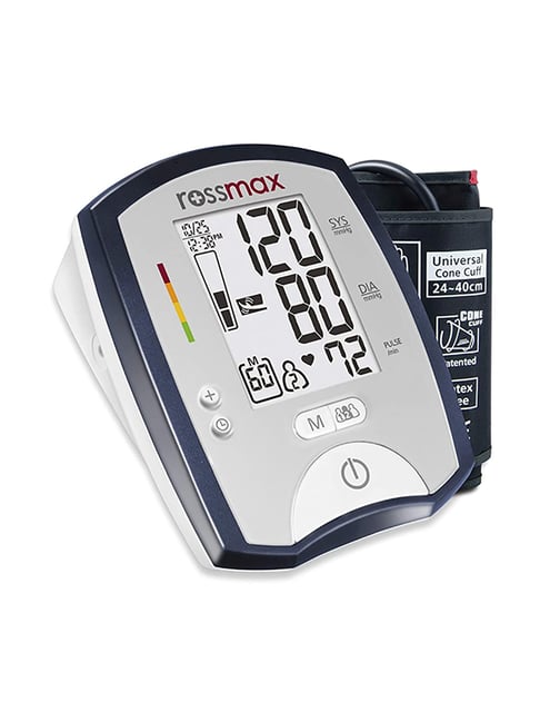 Rossmax MJ701f Automatic Blood Pressure Monitor (White and Blue)