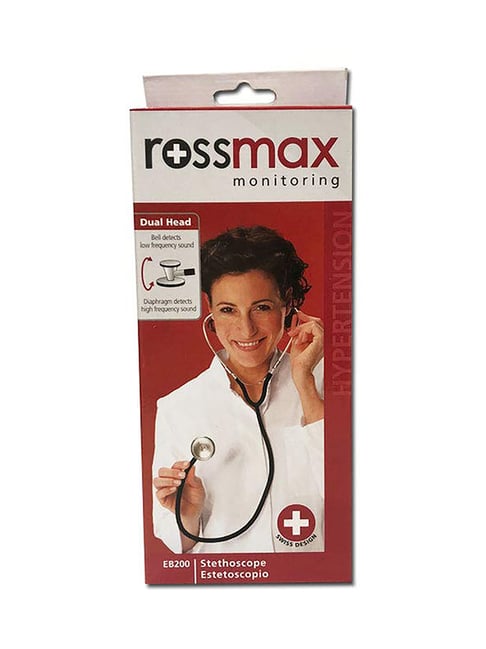 Rossmax EB200 Dual Head Stethoscope (Black)