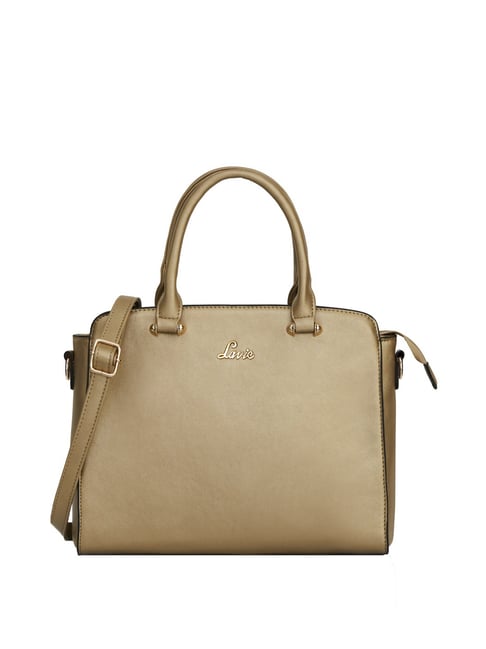 Lavie Idol Golden Solid Medium Handbag