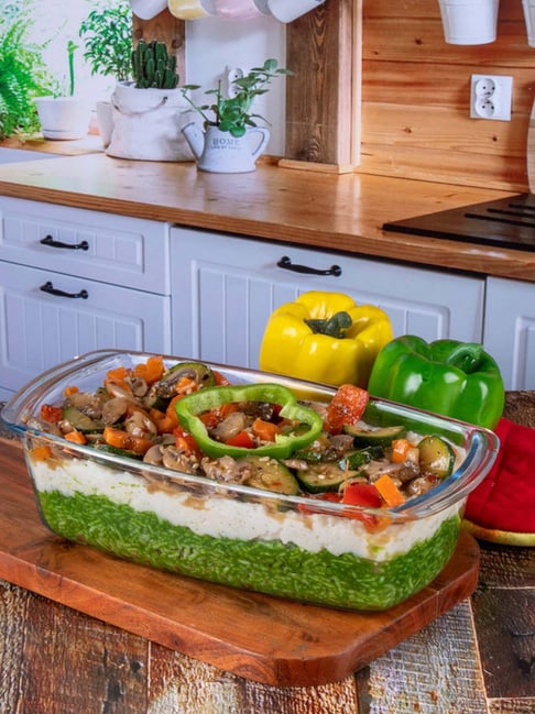 Roxx Transparent Glass Loaf Dish - Set of 1