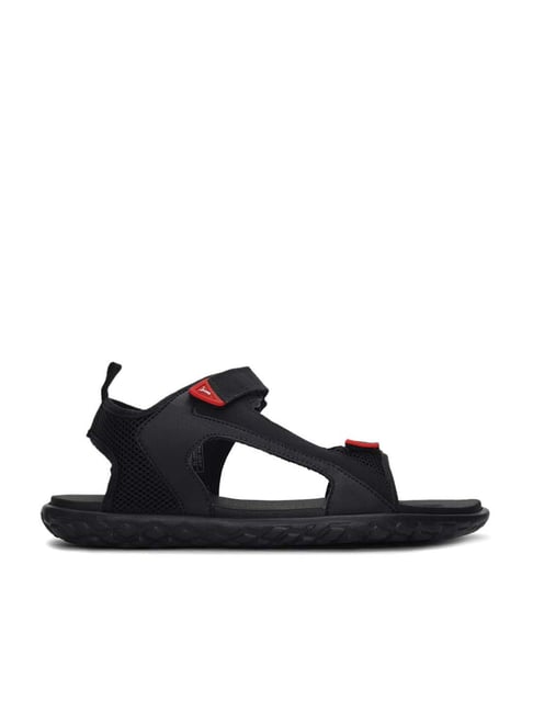 Puma Men's Cruise Comfort IDP Jet Black Floater Sandals