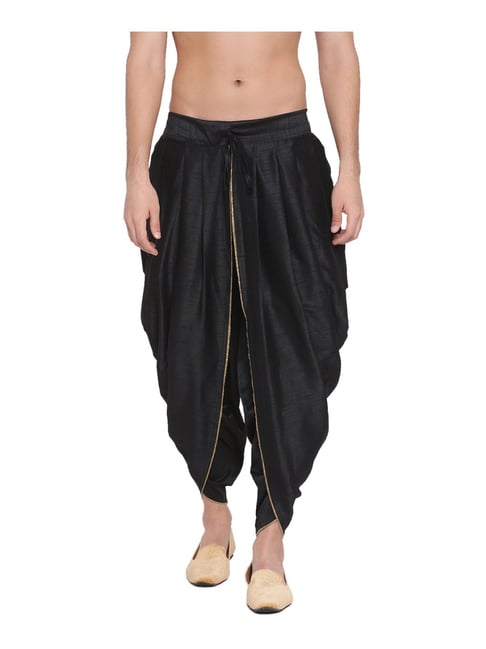 VASTRAMAY Black Regular Fit Patiala-VASTRAMAY-Apparel-TATA CLIQ