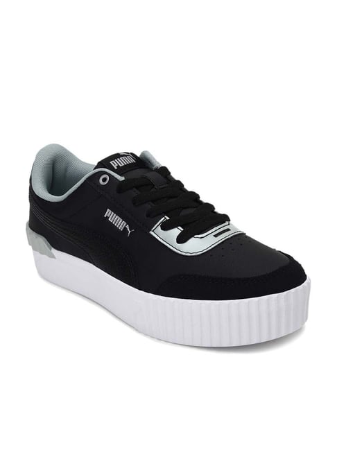 Puma Women s Carina Lift Pearl Black Casual Sneakers