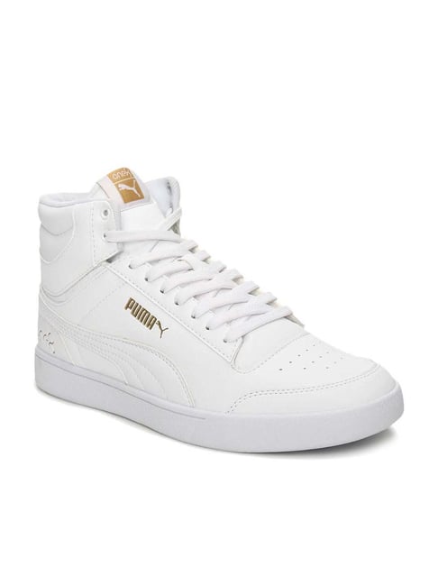 Buy Puma Men's Shuffle Mid One8 better IDP White Sneakers for Men at ...
