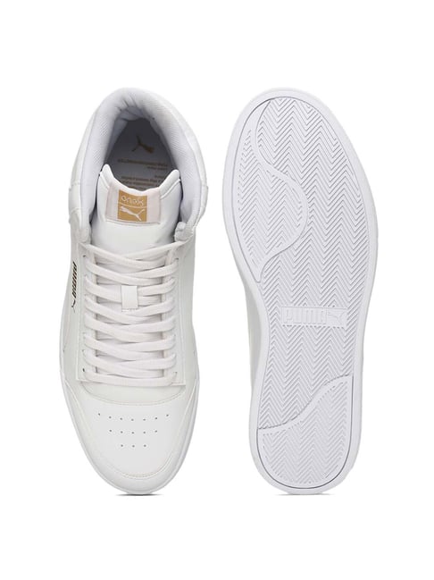 Buy Puma Men's Shuffle Mid One8 better IDP White Sneakers for Men at ...