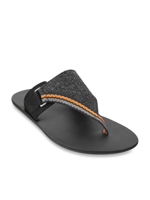 Mochi Mens Leather Black Slippers (Size (6 UK (40 EU)) : Amazon.in: Fashion