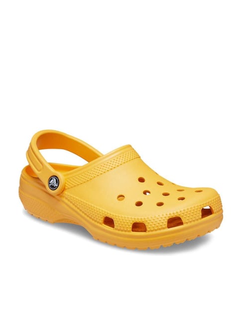 Crocs Classic Unisex Mustard Back Strap Clogs