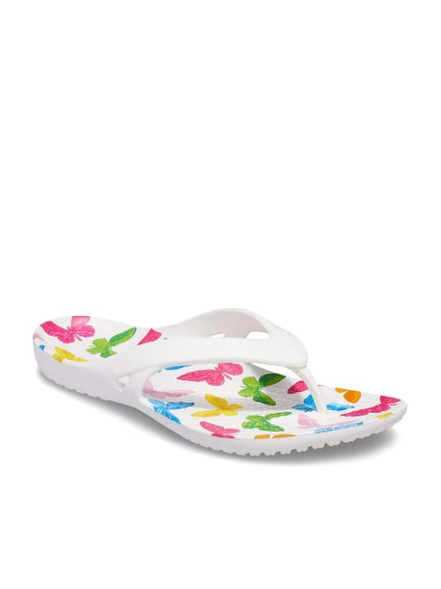 Crocs Women's Kadee White Flip Flops