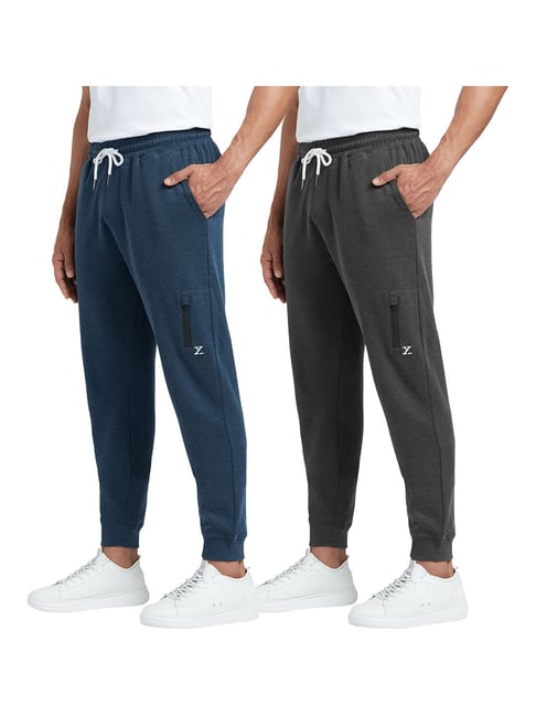 XYXX Blue & Grey Joggers - Pack of 2-picture-48