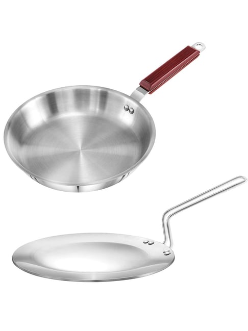 Buy Hawkins Silver Stainless Steel Cookware Set of at Best Price
