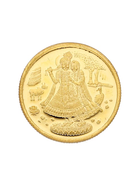 Sri Jagdamba Pearls Radha Krishna 24k (999) 2gm Gold Coin