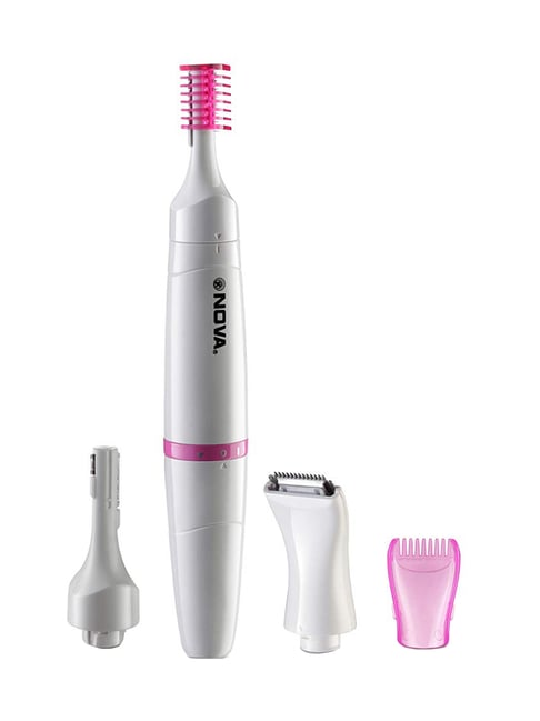 Nova Sensi-Trim NLS 530 Bikini & Facial Trimmer for Women (White/Pink)