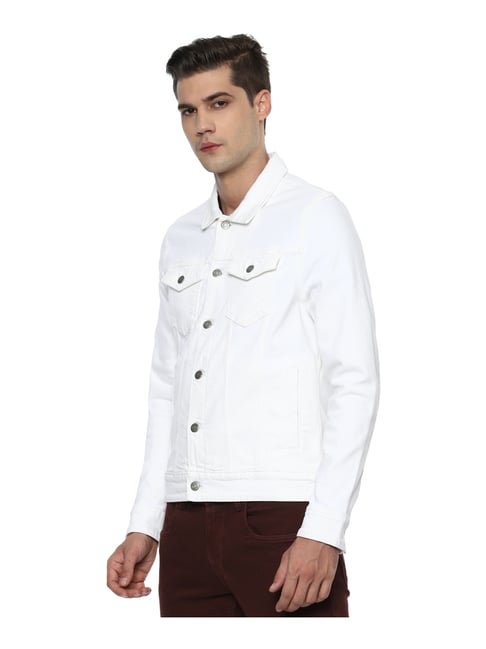 Buy Louis Philippe Jeans Green Cotton Slim Fit Denim Jackets for Mens  Online @ Tata CLiQ