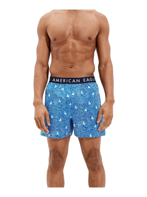 Buy American Eagle Outfitters Blue Cotton Regular Fit Printed Boxers for  Mens Online @ Tata CLiQ