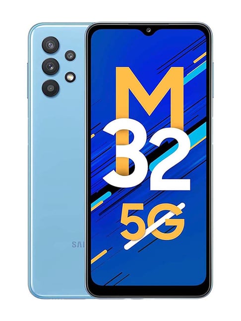 Samsung Galaxy M32 128 GB (Sky Blue) 6 GB RAM, Dual SIM 5G