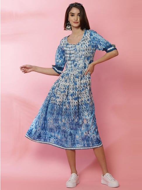 Biba blue cheap dress