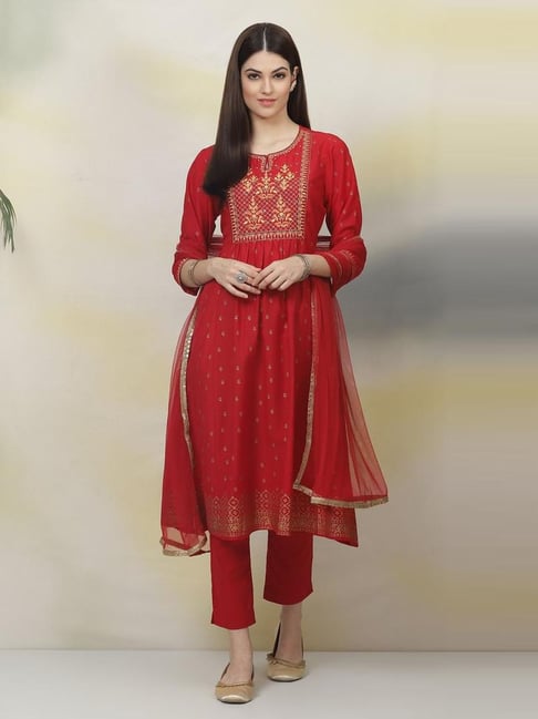 Biba red outlet suit set