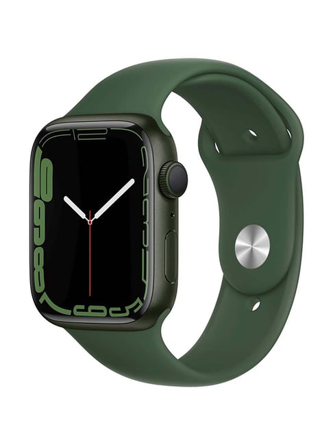 Apple Watch Series 7 GPS, 45mm Green Aluminium Case with Clover Sport Band - Regular