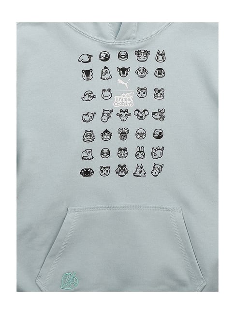 Buy Puma Kids Light Sky Cotton Printed Hoodie for Boys Clothing