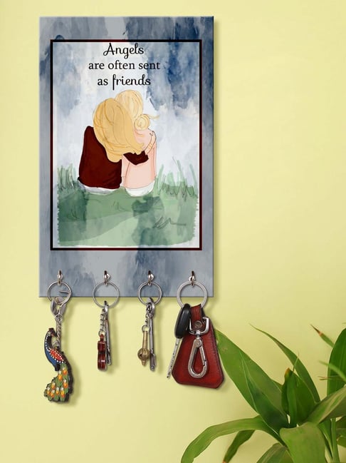 999Store Grey & Green MDF  Key Holder - Set of 1-picture-30