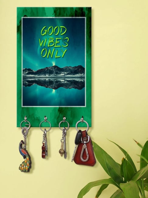 999Store Green & Yellow MDF  Key Holder - Set of 1-picture-13