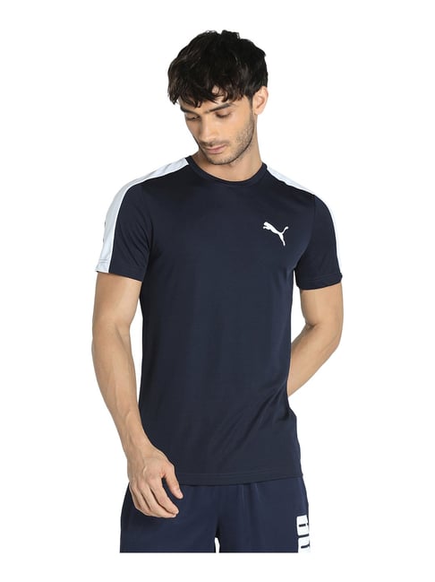 Puma Navy Round Neck T-Shirt