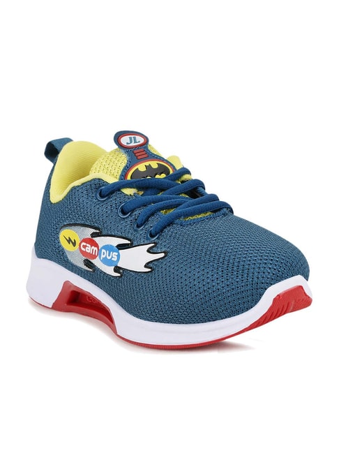 Campus Kids HM-404 Blue & Lemon Running Shoes