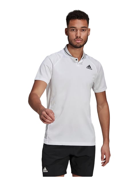 adidas White Polo T-Shirt