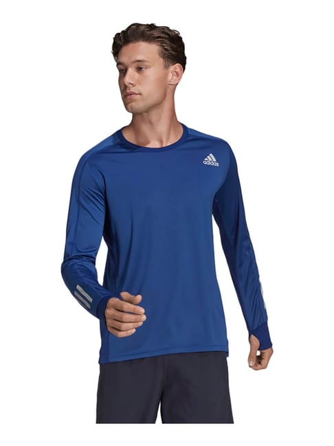 adidas Blue Round Neck T-Shirt