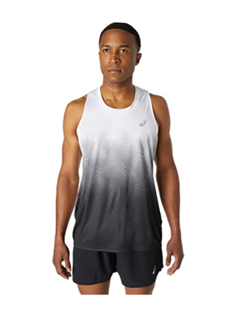 Buy Asics White Black Printed Vest for Men Online Tata CLiQ
