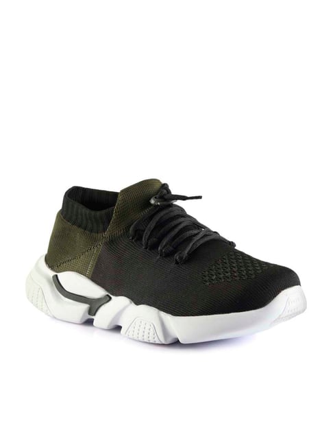 ID Men's Olive Running Shoes-ID-Footwear-TATA CLIQ