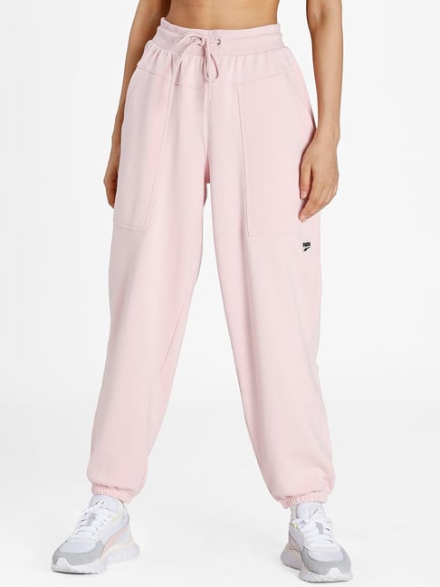 Puma joggers womens pink best sale