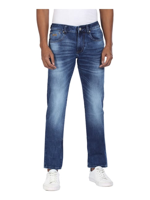 Aeropostale Blue Cotton Skinny Fit Jeans