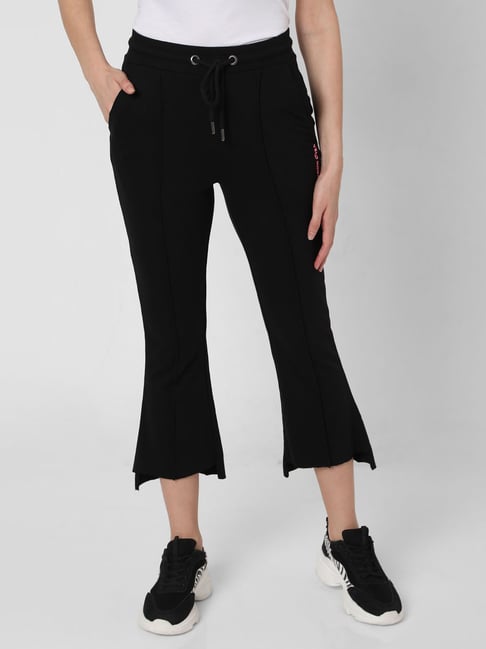 Vero Moda Black Regular Fit Trackpants